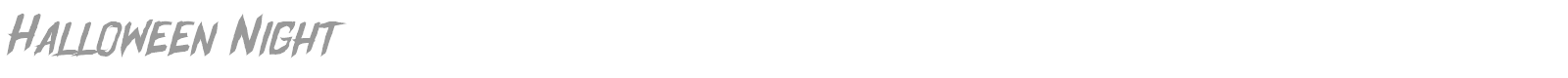 Halloween Night font preview